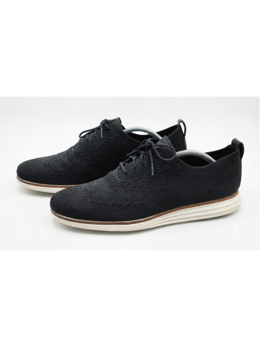 Mens black Cole Haan ØriginalGrand Wingtip Oxfords with Stitchlite size 10.5